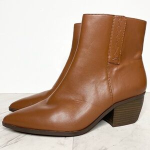 Franco Sarto Smalls Brown Faux Leather Bootie 11M